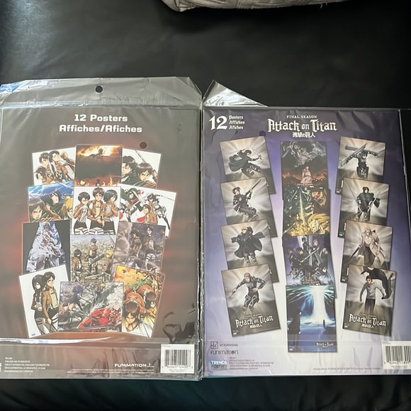 Funimation Attack on Titan AOT Poster - Season 1 - 3 and Final Season - Picture 2 of 6